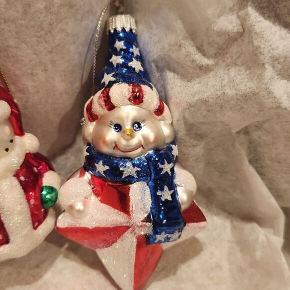 Snowman Christmas Ornaments Set of 3 - Picture 4 of 7